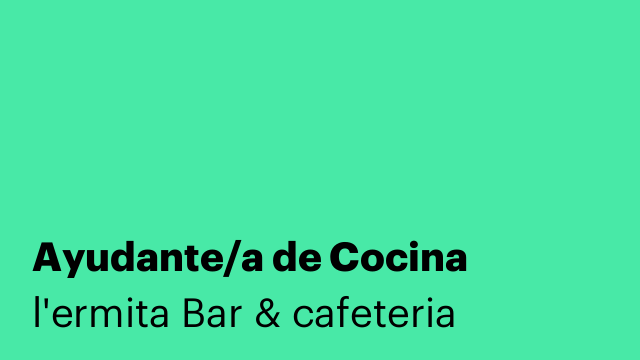 Ayudante/a de Cocina