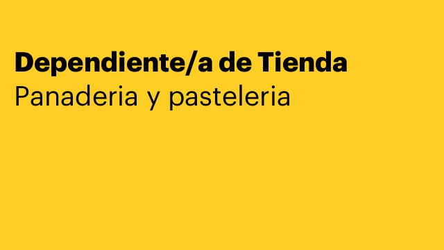Dependiente/a de Tienda