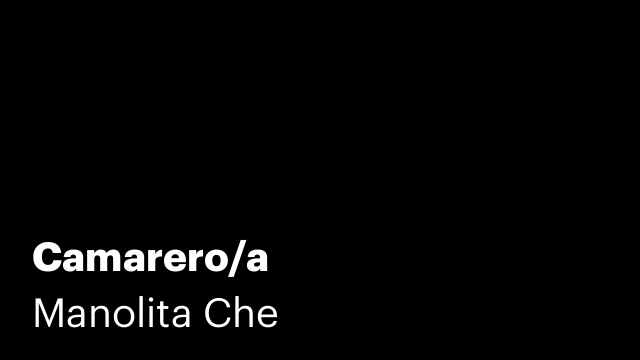 Camarero/a