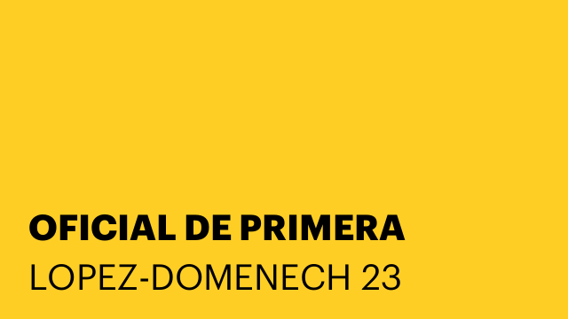 OFICIAL DE PRIMERA