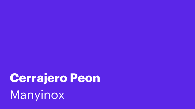 Cerrajero Peon