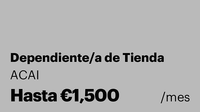 Dependiente/a de Tienda