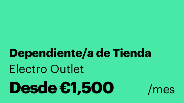 Dependiente/a de Tienda