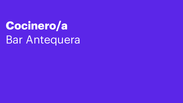 Cocinero/a