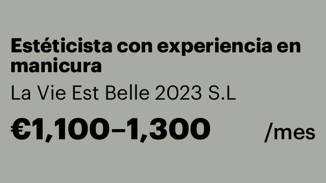 Estéticista con experiencia en manicura