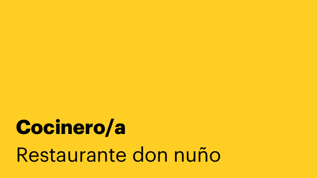 Cocinero/a