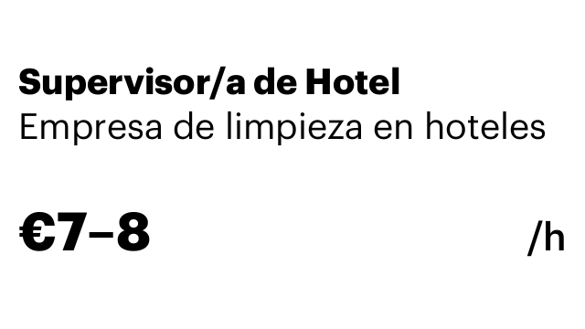 Supervisor/a de Hotel