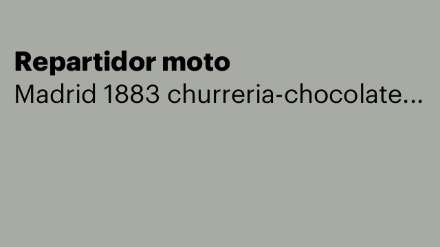 Repartidor moto
