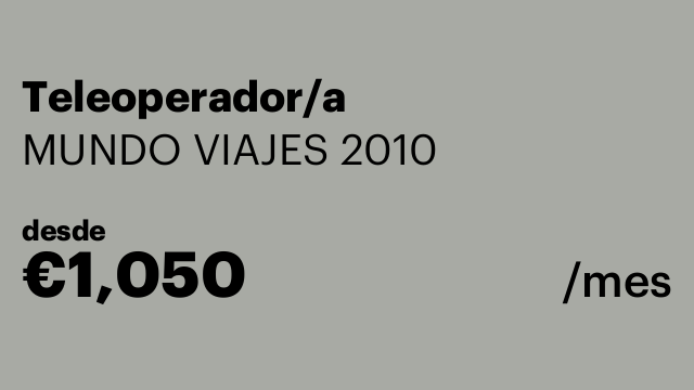 Teleoperador/a