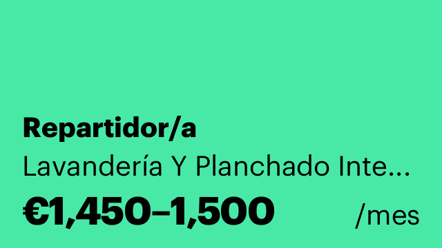 Repartidor/a