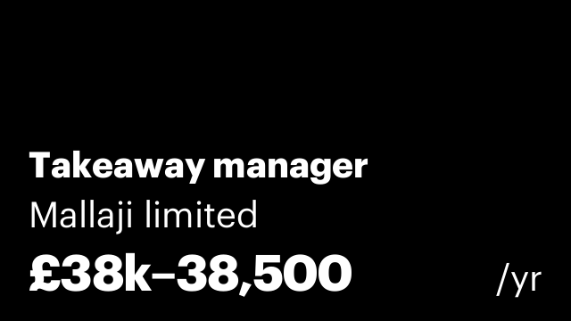 Takeaway manager