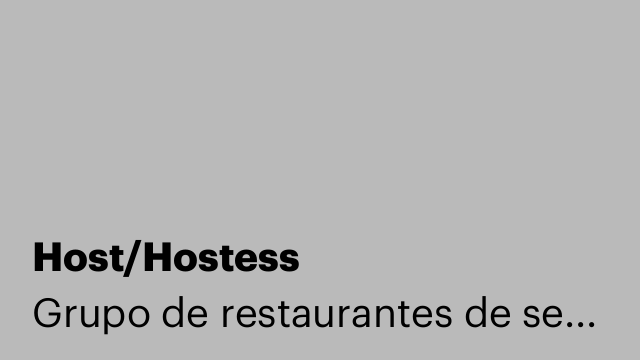 Host/Hostess