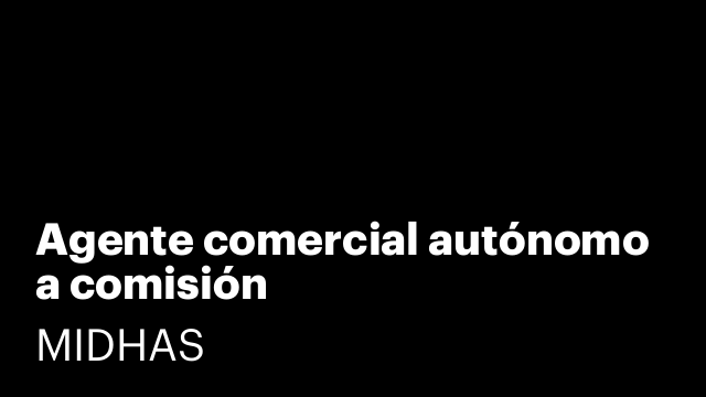 Agente comercial autónomo a comisión