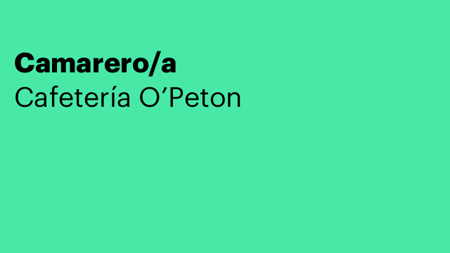 Camarero/a