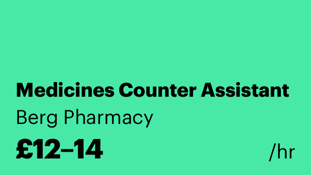 Medicines Counter Assistant