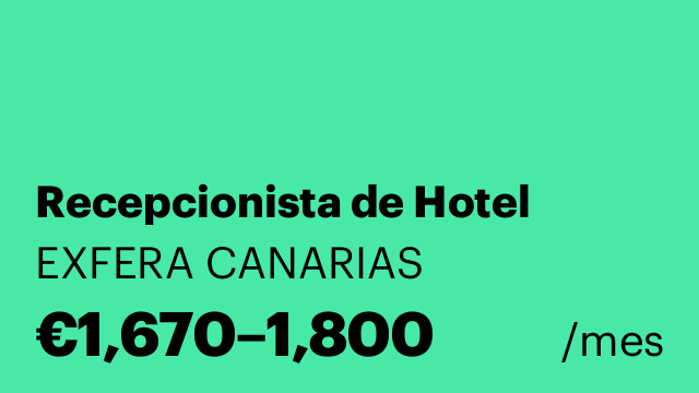 Recepcionista de Hotel