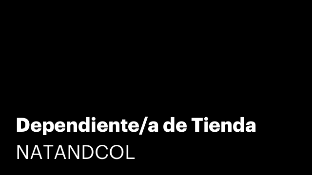 Dependiente/a de Tienda