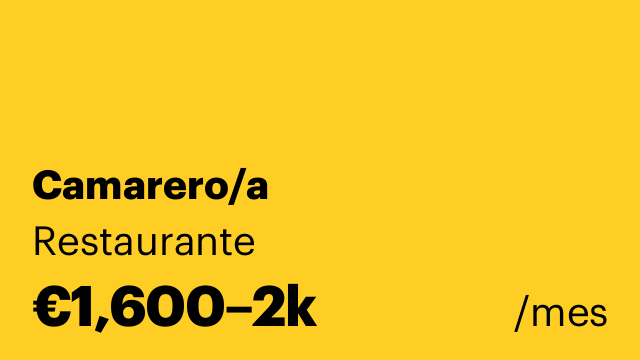 Camarero/a