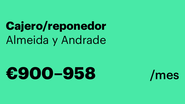 Cajero/reponedor