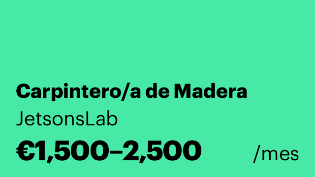 Carpintero/a de Madera