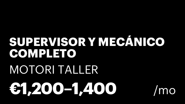 SUPERVISOR Y MECÁNICO COMPLETO