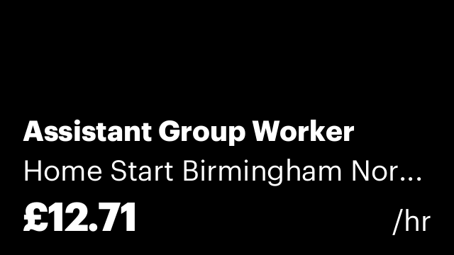 Assistant Group Worker