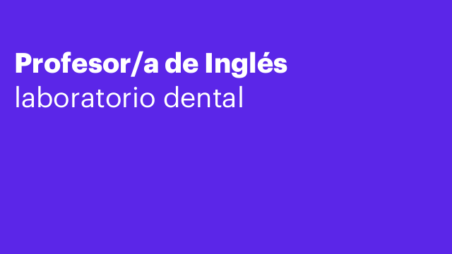 Profesor/a de Inglés