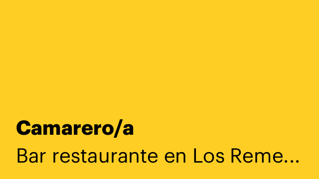Camarero/a