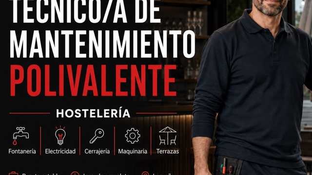 TÉCNICO/A DE MANTENIMIENTO POLIVALENTE – HOSTELERÍA