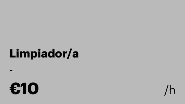 Limpiador/a