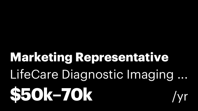 Marketing Representative