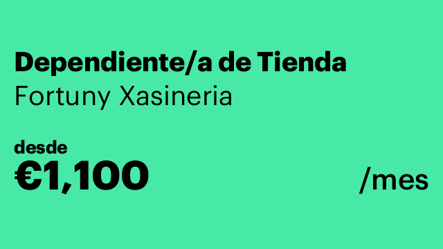 Dependiente/a de Tienda