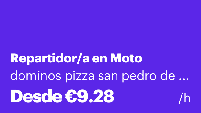 Repartidor/a en Moto