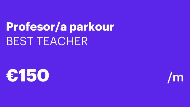 Profesor/a parkour