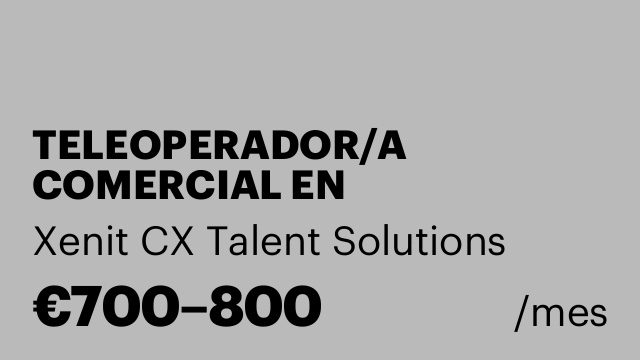 TELEOPERADOR/A COMERCIAL EN ALCOBENDAS - TURNO MAÑANA