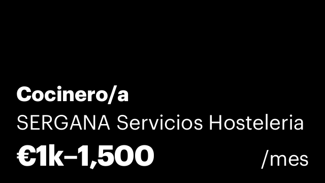 Cocinero/a
