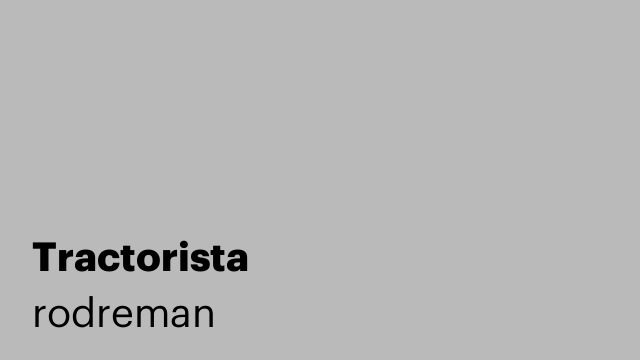 Tractorista