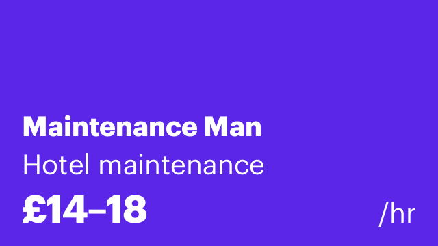 Maintenance Man