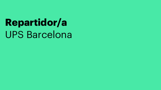 Repartidor/a