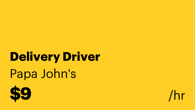 Delivery Driver