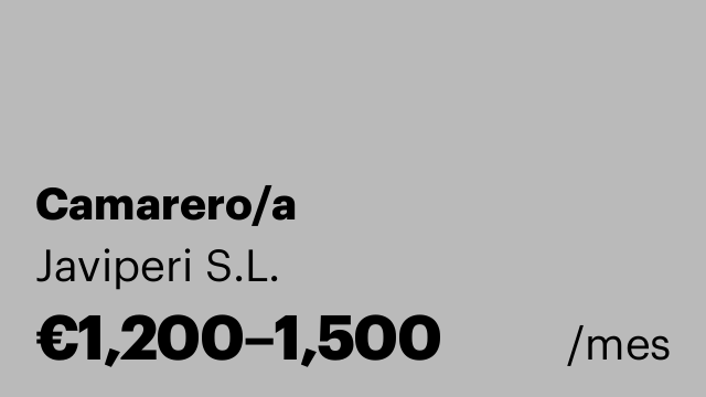 Camarero/a