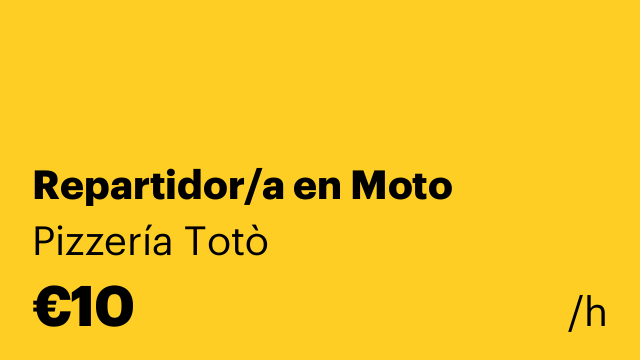 Repartidor/a en Moto