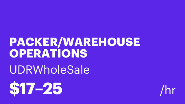PACKER/WAREHOUSE OPERATIONS