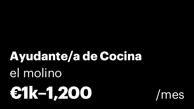 Ayudante/a de Cocina