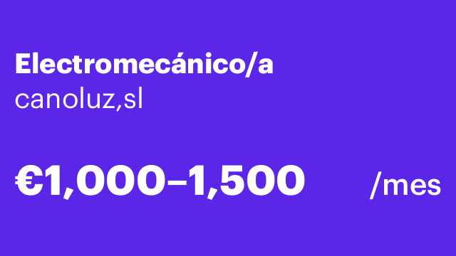 Electromecánico/a