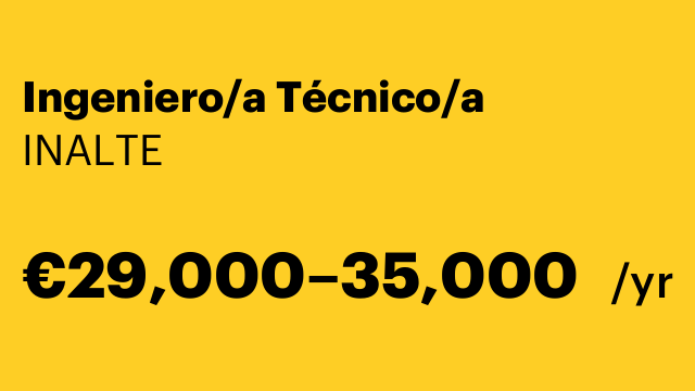 Ingeniero/a Técnico/a