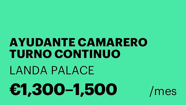 AYUDANTE CAMARERO TURNO CONTINUO