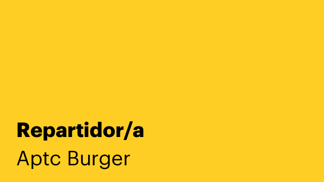 Repartidor/a