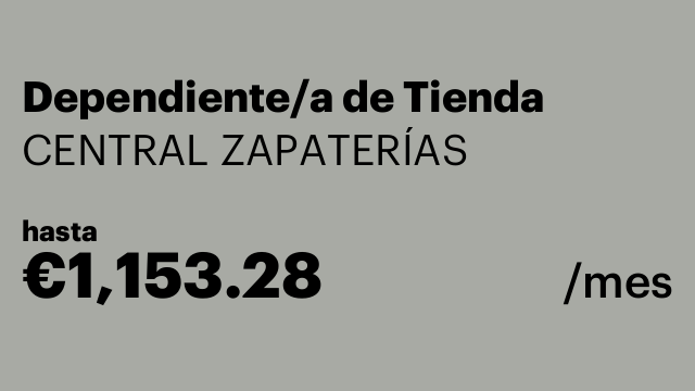 Dependiente/a de Tienda