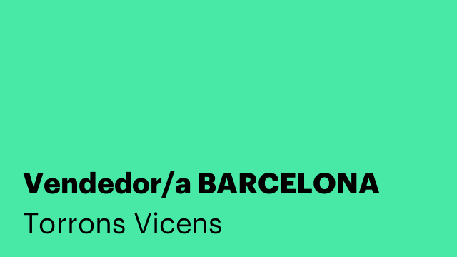 Vendedor/a BARCELONA